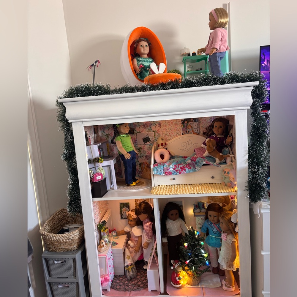 American girl house setup